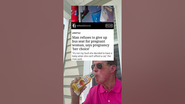 Man Refuses To Give Up Bus Seat For Pregnant Women, Say Pregnancy Was "Her Choice." (grandpa)
