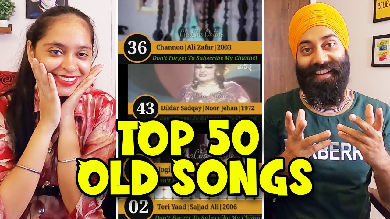 Top 50 Old Pakistani Songs  Pakistani Old PTV Songs  PunjabiReel TV  Indian Reaction