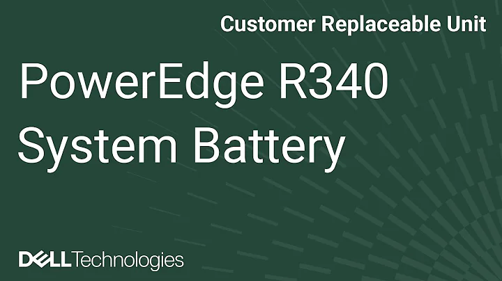Dell PowerEdge R340: Remove/Install System Battery