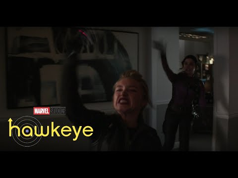 Hawkeye Ep 6 Kate Vs Yelena Fight Scene
