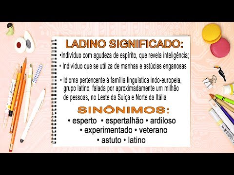 Vídeo: Qual é a origem do ladino?