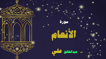 القران الكريم بصوت الشيخ عبد الخالق على | سورة الأنعام