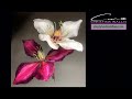 CLEMATIS Flower Tutorial: Sugar or Cold Porcelain Clay  Wallis Veiner ( Mold ) Used