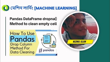 Pandas DataFrame dropna() Method [using python]  to clean empty cells in machine learning in bangla.