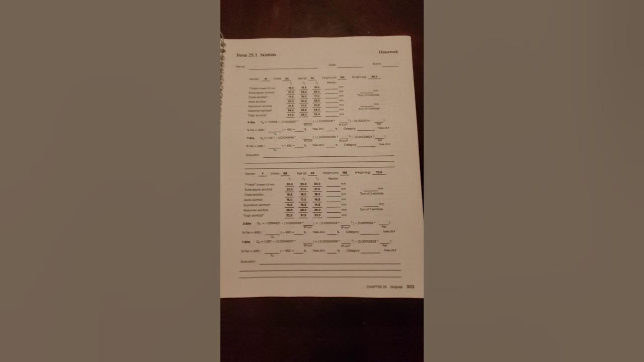Body Composition Lab 409 YouTube