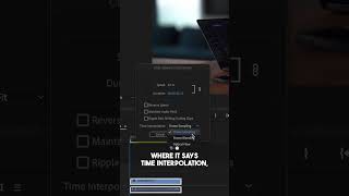 How To Create Smooth Slow Motion In Adobe Premiere Pro #Shorts