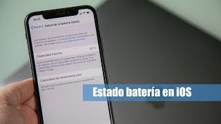 How to check the battery status on iOS iPhone and iPad in Spanish screenshot 1
