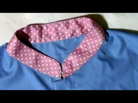 cara menjahit kerah shanghai baju konveksi YouTube