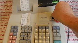 How To Use Void Mode To Correct Cashier Over Ring Errors Sharp XE-A202 / XEA202 / XE-A301 / XEA301