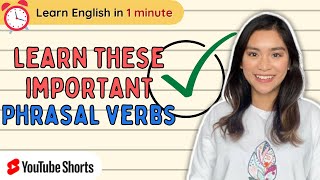 Normal words to PHRASAL VERBS! #shorts