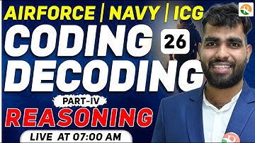 अटल Batch | Coding Decoding-04 | Airforce Reasoning Classes 2024 Airforce | Reasoning for Airforce