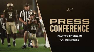 Players' Postgame Press Conference vs. Minnesota | Purdue Football