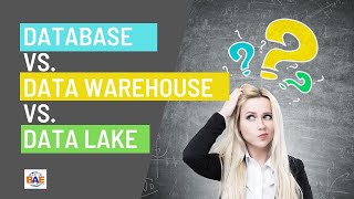 database vs data warehouse vs data lake | what is the difference?