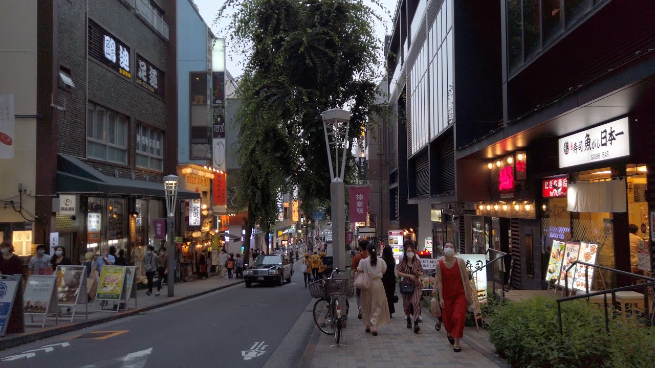 【4K】Walk Around Tokyo Iidabashi in June 2020