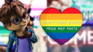 Gold/this is me Pride MEP parts (happy Pride mouth)