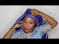 SIMPLE HOW TO TIE ASO-OKE GELE FOR BEGINNERS, STEP BY STEP GELE TYING TUTORIAL 2020 | AMINA DANJUMA