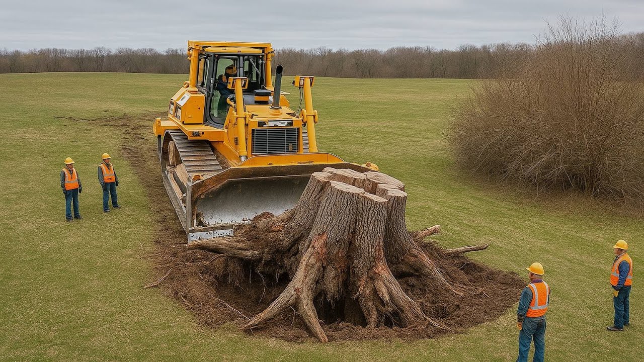 Insane Stump Crusher – Destroys Massive Roots in the Blink of an Eye!