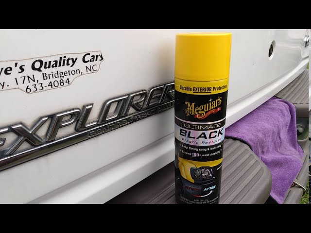 Meguiar's G16910 Ultimate Black Plastic Restorer, 10 oz