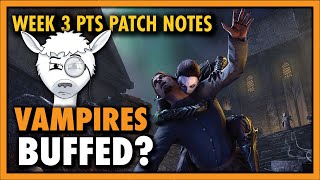 Lots of BUFFS including Templars/Vampires/Necromancers | Week 3 PTS Patch Notes 9.3.2 | ESO
