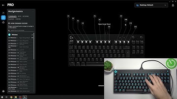 LOGITECH G PRO - Hoe wijs ik opdrachten toe aan functietoetsen? | Pas mijn toetsenbord aan
