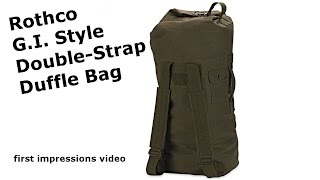 Rothco G  I  Style Double Strap Duffle Bag