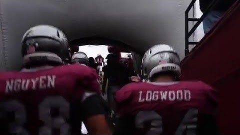 Griz Football Tunnel Run UNC