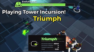 Playing Tower Incursion on Normal Mode | Roblox Tower Incursion