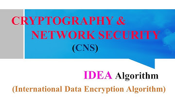 #IDEA International Data Encryption Algorithm in Cryptography | Key Expansion #cns #jntuh #feed #yt