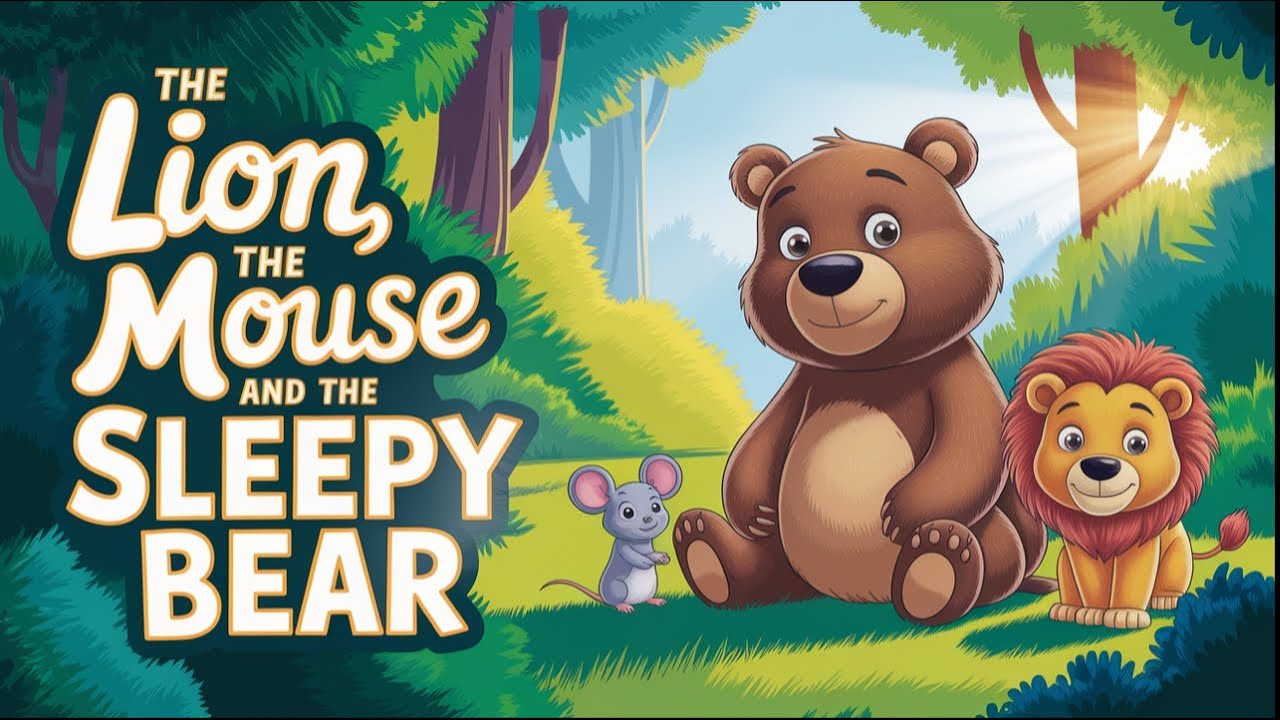 The Lion, The Mouse and The Sleepy Bear: A Bedtime Story for Kids - YouTube