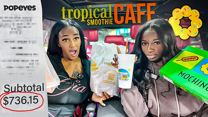 Letting The Person In FRONT of Us DECIDE What We Eat For 24 HOURS!! | VLOGMAS DAY 13