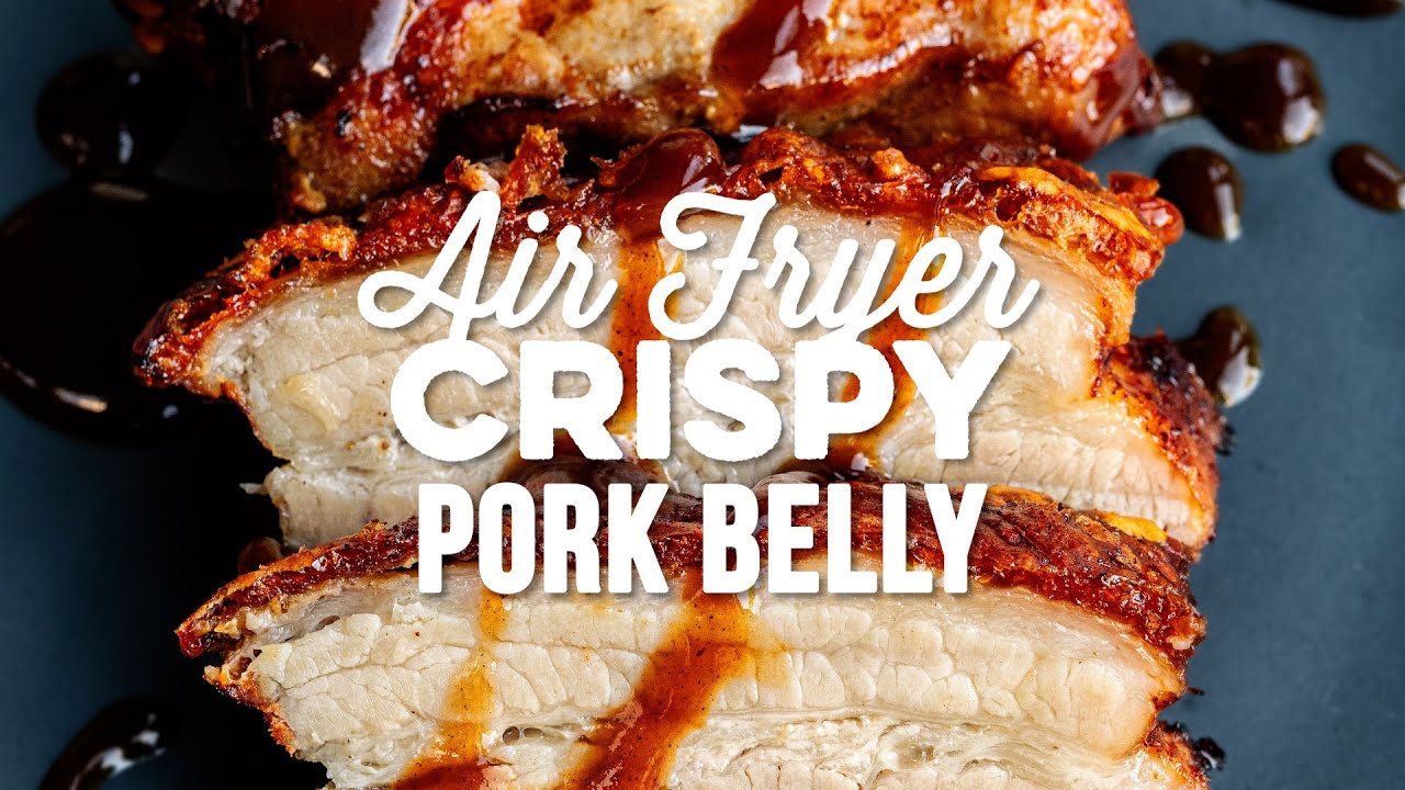 Air Fryer Crispy Pork Belly (SUPER CRISPY) - CJ Eats Recipes