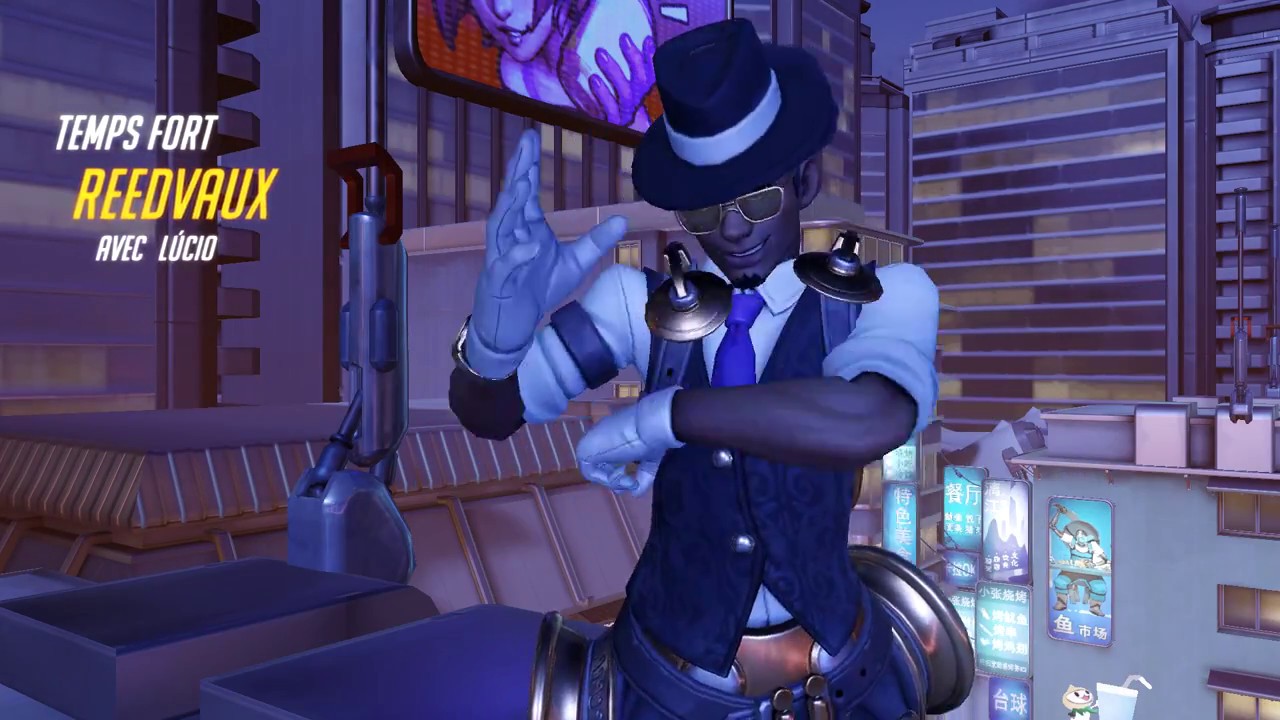 OVERWATCH FR - GAMEPLAY / LUCIO STYLE - CAN YOU FLY ? 2KILLS [REEDVAUX]