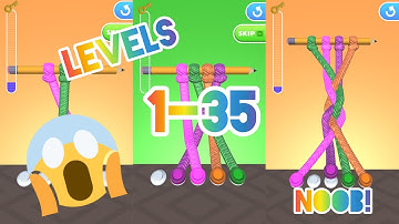 Tangle Master 3D | LVL 1-35 | Gameplay Walkthrough (iOS/Android)