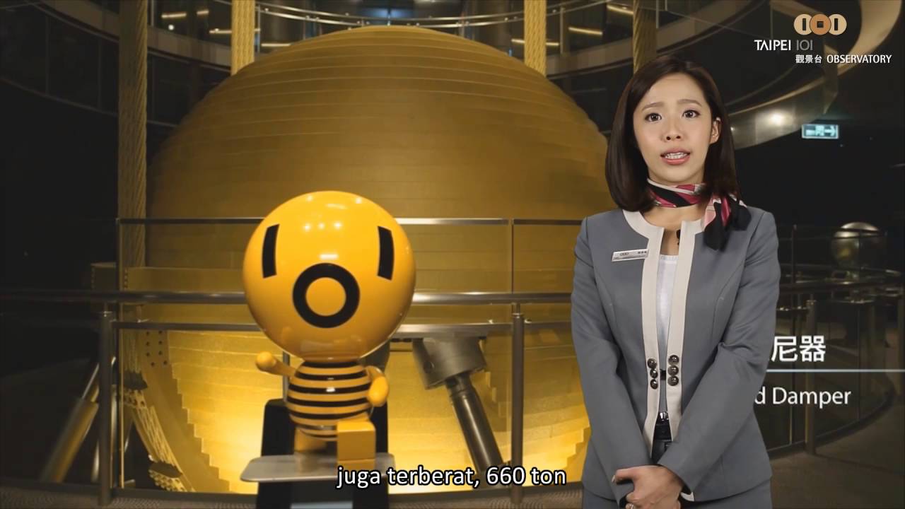 TAIPEI 101 Observatory Free Video Guide / Indonesian Version / Wind Damper
