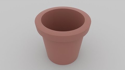 Maya 2018 How to model a Flower Pot and render it