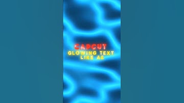 CAPCUT GLOWING TEXT LIKE AE TUTORIAL|Capcut Tutorial🔥#capcut #texttutorial#capcutediting#editing