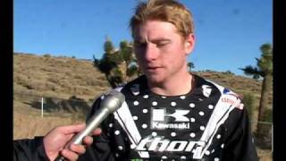 The Rookie & The Veteran: Ryan Villopoto & Tim Ferry of Monster Kawasaki prepare for 2009 Supercross