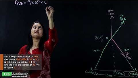 Electric Charges 09: Numerical on Principle of Superposition ( in English )