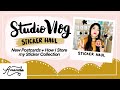 Studio Vlog | Sticker Haul | Postcards | How I Store My Sticker Collection | Studio Ghibli Fan Art