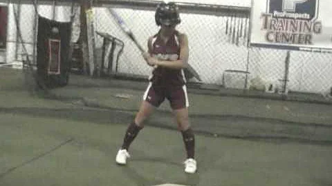 Angela Zayas Hitting (Side View)