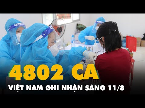 Sáng 11/8: Cả nước thêm 4.802 ca mắc COVID-19, kỷ lục tiêm hơn 1,4 triệu liều vaccine trong 1 ngày