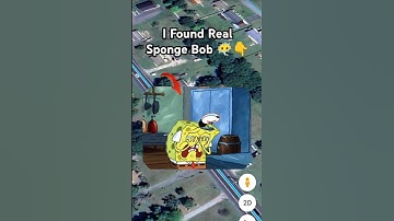 I Found Real SpongeBob 😶‍🌫️ on google maps and google earth 🌏 #shorts #r2earth2m