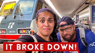Our STRESSFUL Second Class Italian Train (Tuscany to Naples)