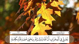 سورة آل عمران بصوت القارئ د. تميم بن أحمد الريمي