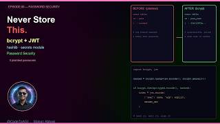 Never Store a Plaintext Password — Python Hashing, bcrypt & JWT Explained | Ep 66