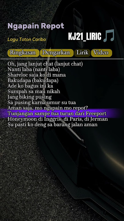 Lirik Lagu Ngapain Repot Viral 🎵 #kasmadjr_liric#lyrics#lirik#liriklagu#shorts#fyp#foryou#beranda