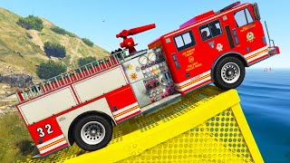 Spiderman Cars Racing Challenge On Mega Windmill Ramp ! Superhero Hulk Goku Tanks Fire Truck - Gta 5