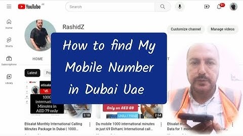 How to find your Etisalat mobile Number in Dubai Hindi/Urdu