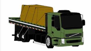 Desenho de caminhão – Volvo VM em 3D