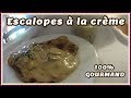 Escalope  la crme fraiche et champignons